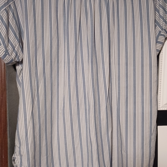 UNIVERSAL THREAD: Button-down Blue and White Striped Shirt - Picture 6 of 11